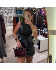 FALDA CORTA EFECTO PIEL NEGRA