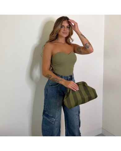 BOLSO RAYAS VERDE MILITAR