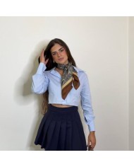 CAMISA CROPPED CELESTE