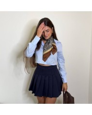 CAMISA CROPPED CELESTE