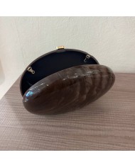 BOLSO EFECTO NÁCAR CHOCO