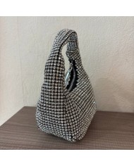 BOLSO BRILLO PLATA