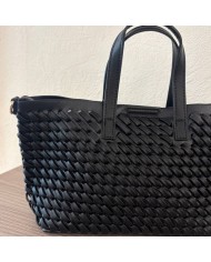 BOLSO TRENZADO NEGRO