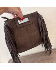BOLSO ANTE FLECOS CHOCO