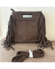 BOLSO ANTE FLECOS CHOCO