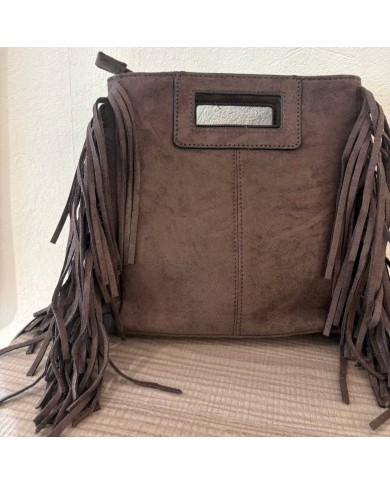 BOLSO ANTE FLECOS CHOCO