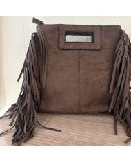 BOLSO ANTE FLECOS CHOCO