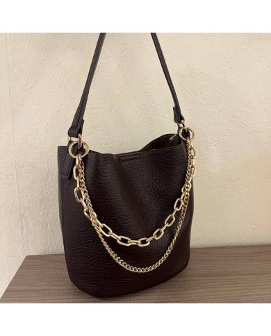 BOLSO CADENA BURDEOS