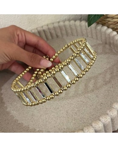 CHOKER ESPEJOS DORADO