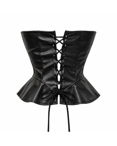 TOP CORAZÓN EFECTO PIEL NEGRO