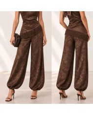 CONJUNTO ESTAMPADO FLECOS CHOCO
