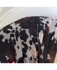 VESTIDO TUL ESTAMPADO CHOCO