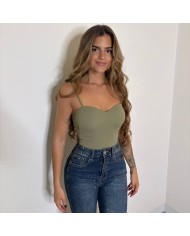 TOP BASIC VERDE MILITAR