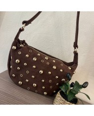 BOLSO ANTE TACHAS CHOCO