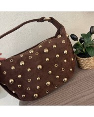 BOLSO ANTE TACHAS CHOCO