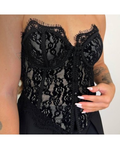 CORSET BOTONES NEGRO