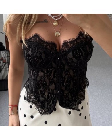 CORSET BOTONES NEGRO