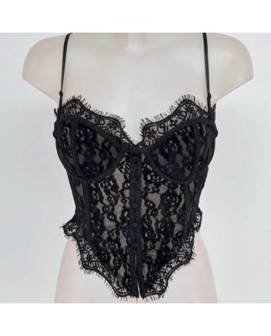 CORSET BOTONES NEGRO