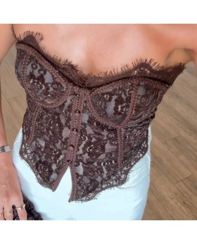 CORSET BOTONES CHOCO