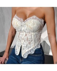 CORSET BOTONES CREMA