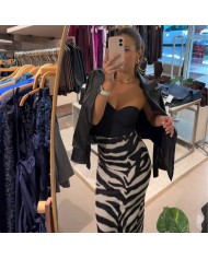 FALDA MIDI TUL ZEBRA