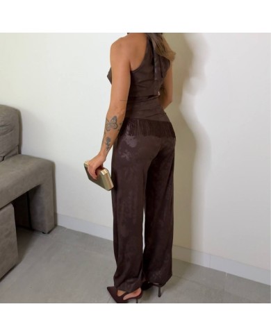 CONJUNTO ESTAMPADO FLECOS CHOCO