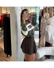 SUDADERA ESTAMPADA SOLAPA CHOCO