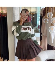 SUDADERA ESTAMPADA SOLAPA CHOCO