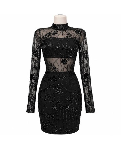 PREVENTA VESTIDO LENTEJUELAS BANDA NEGRO
