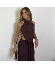VESTIDO ELVIRA CHOCO