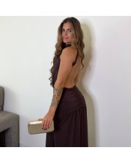 VESTIDO ELVIRA CHOCO