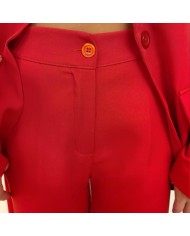 CONJUNTO TRAJE HEBILLA ROJO