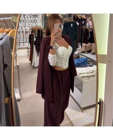 BLAZER LARGA BURDEOS