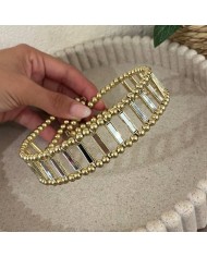 CHOKER ESPEJOS DORADO