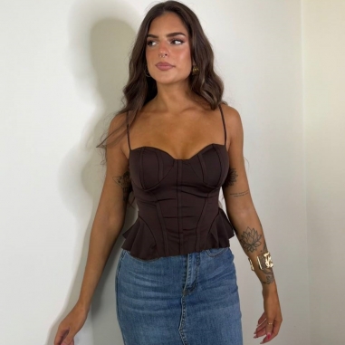 FALDA VAQUERA OSCURA