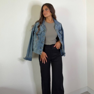 PANTALÓN CARGO NEGRO