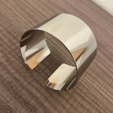 BRAZALETE ACERO PLATA