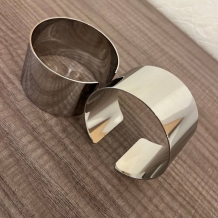 BRAZALETE ACERO PLATA