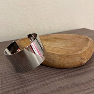 BRAZALETE ACERO PLATA