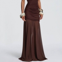 VESTIDO COMBINADO TUL CHOCO 2