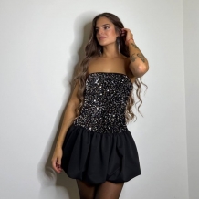 VESTIDO GLOBO LENTEJUELAS...