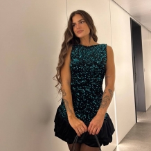 VESTIDO GLOBO LENTEJUELAS...