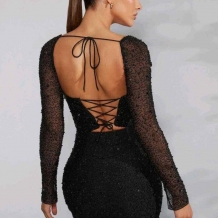 VESTIDO TRANSPARENCIAS...