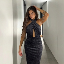 VESTIDO CRUZADO BRILLITO