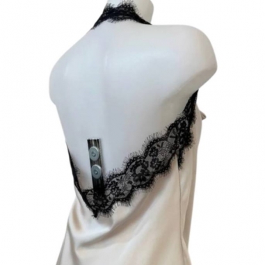 TOP HALTER LENCERO BICOLOR