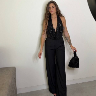 PANTALÓN TRAJE NEGRO