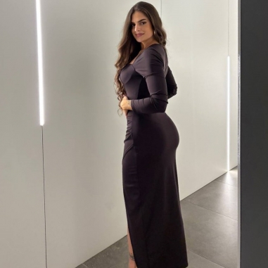 VESTIDO CORSET CHOCO