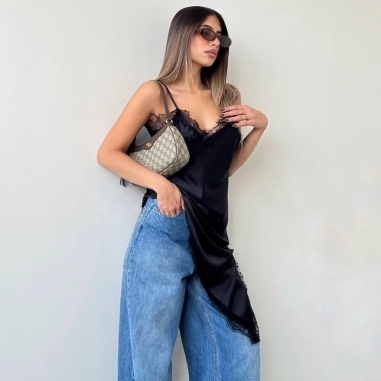 VESTIDO  LENCERO NEGRO