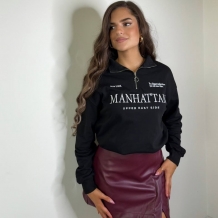 SUDADERA MANHATTHAN NEGRA