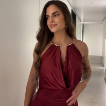 VESTIDO GARGANTILLA ARO VINO 2